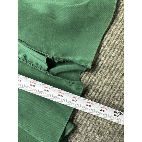 Showpo Dress Womens 6 Green Maxi Flutter Sleeve V Neck Ruched Waist Formal Gown - Picture 2 of 9